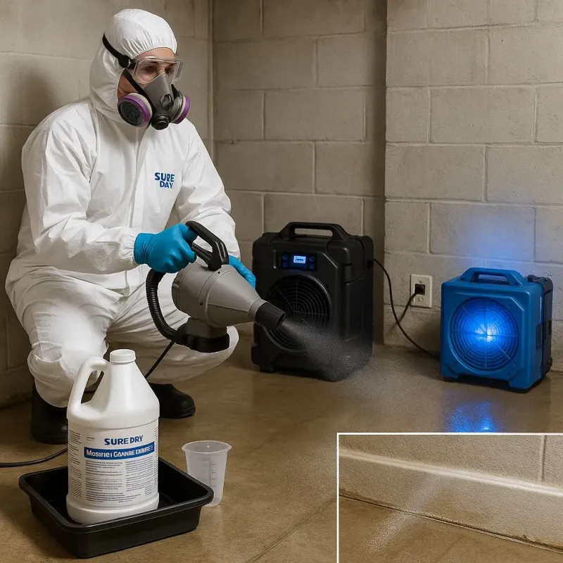 Sanitization and Odor Removal process in Bellville, TX